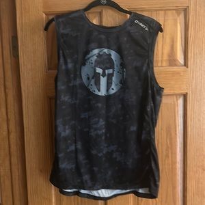 Spartan race - Craft tank workout shirt blue camo